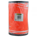 Orange safety bunting flags 100m reel triangular flags on nylon rope — large scale construction site crowd control barrier — SafeMark Supplies